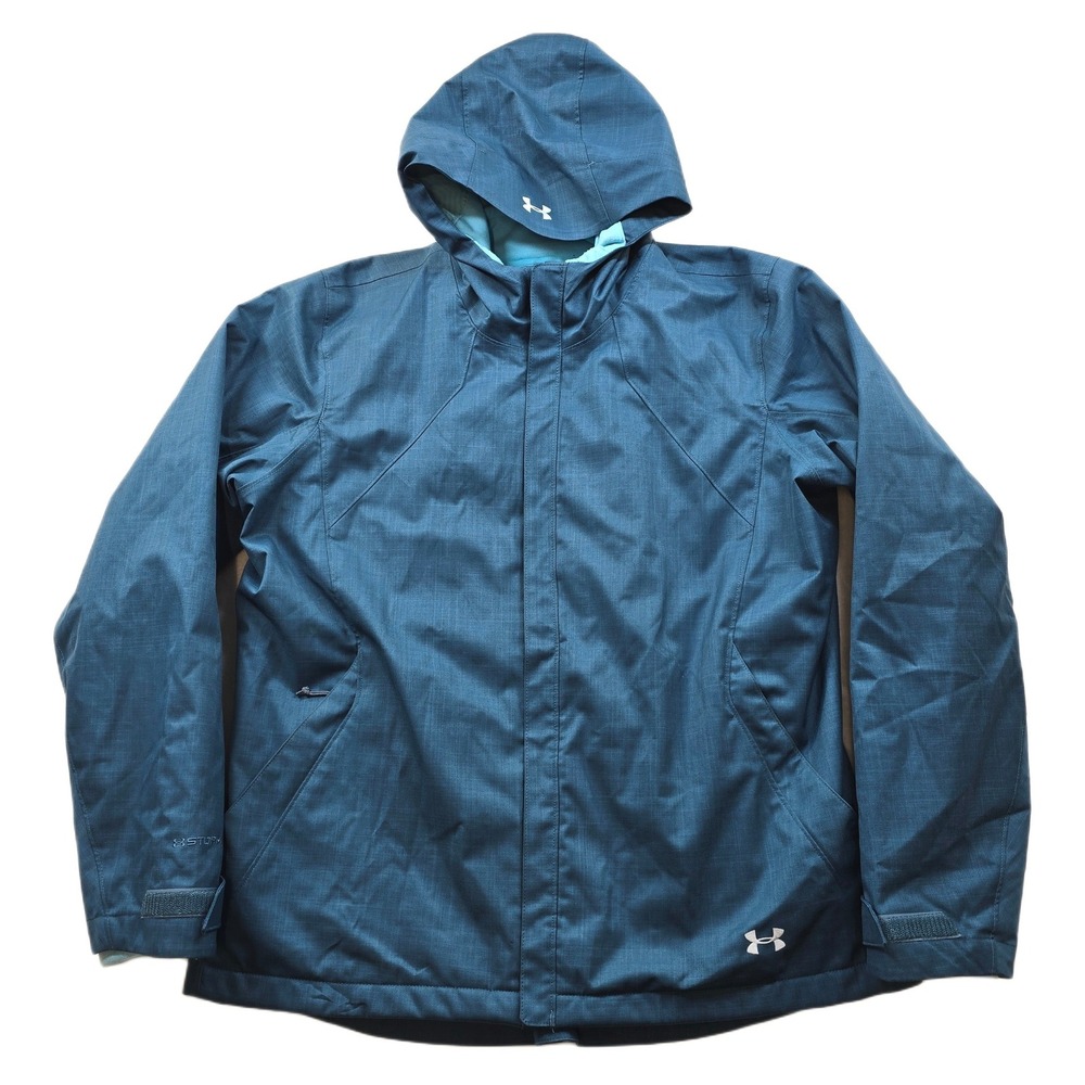 Under Armour 3-in-1 UA Storm Jacket Womens XL Blue ColdGear Infrared‎ Hooded